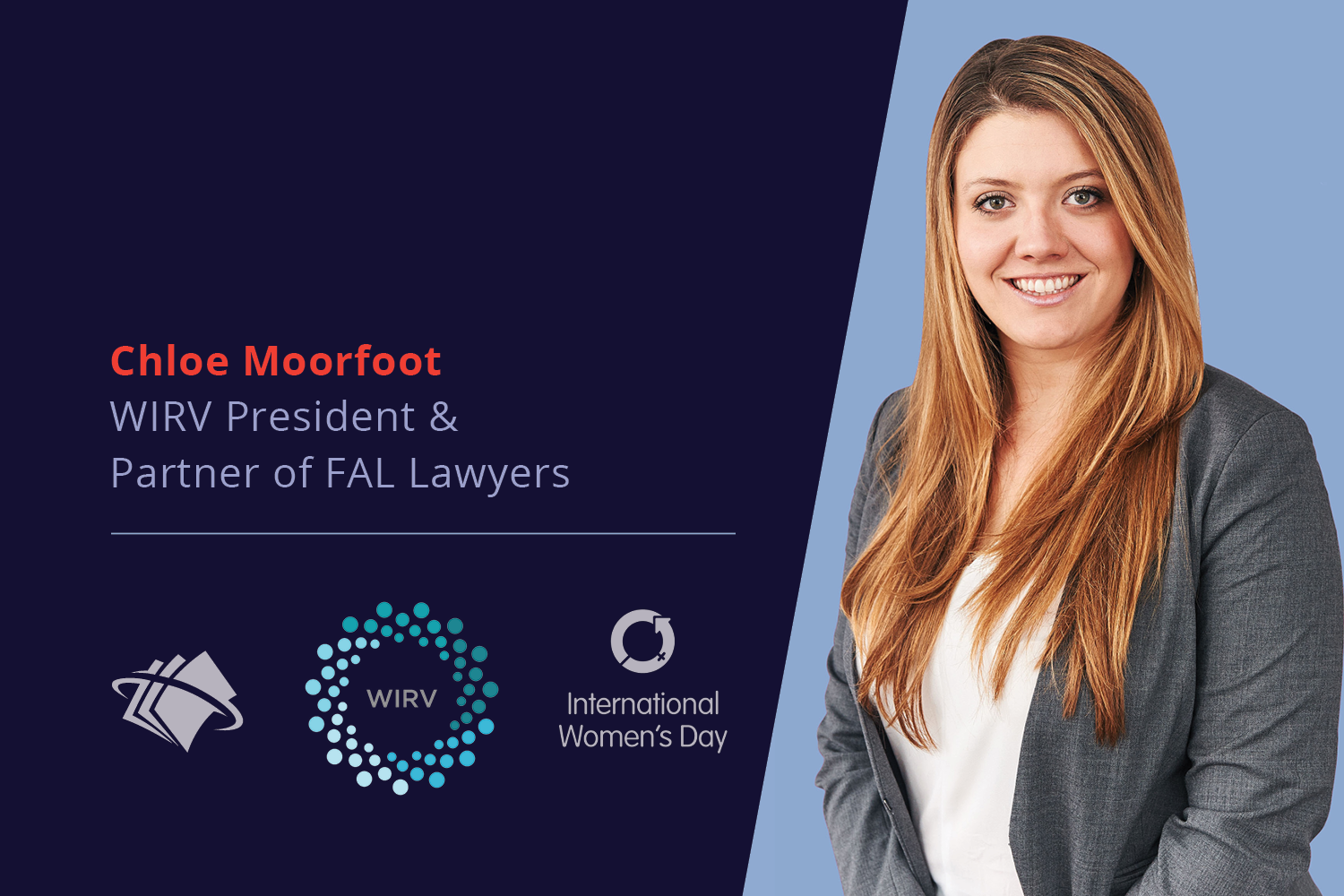 Chloe Moorfoot, WIRV President, Partner of FAL Lawyers